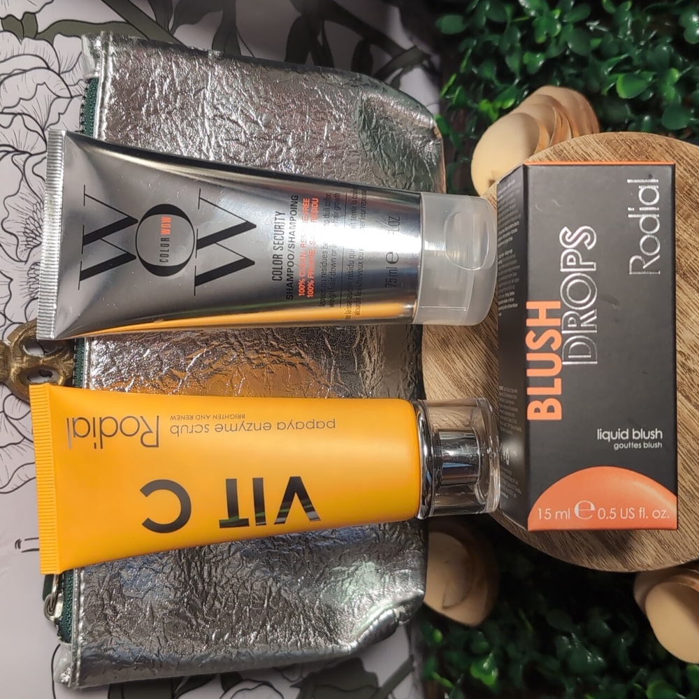 Color WOW & Rodial Papaya and Blush Drops Set with Silver Bag